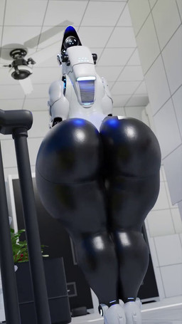 big_breasts big_butt black_body breasts butt butt_slap ceiling_fan clothing duo electric_fan female footwear glistening glistening_butt glistening_thighs high_heels huge_butt inside looking_back machine not_furry rear_view shoes slap solo_focus standing thick_thighs white_body wide_hips rafilersfm coolmaster98_(modeler) haydee_(game) haydee humanoid robot robot_humanoid 3d_(artwork) 3d_animation animated digital_media_(artwork) hi_res short_playtime video