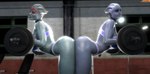 ass_to_ass big_breasts big_butt blue_body bra breasts butt clothing duo female female/female freckles not_furry panties pseudo_hair tentacle_hair tentacles thick_thighs underwear weights smitty34 bioware electronic_arts mass_effect liara_t'soni samara alien alien_humanoid asari humanoid 3d_(artwork) absurd_res digital_media_(artwork) hi_res