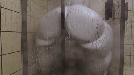 against_surface anthro ass_on_glass balls big_butt biped butt femboy fur genitals glass hair huge_butt hyper hyper_butt male male_anthro nude nude_anthro nude_male on_glass overweight overweight_anthro penis reflective_body shower solo tail thick_thighs white_body white_ears white_eyes white_fur white_hair white_skin wide_hips jaeblorocks jaeblo_(jaeblorocks) domestic_cat felid feline felis mammal 2025 3d_(artwork) 3d_animation animated digital_media_(artwork) sound webm widescreen