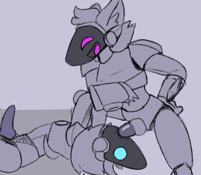 animal_genitalia anthro anthro_on_anthro anthro_penetrated anthro_penetrating anthro_penetrating_anthro balls cybernetics duo erection fellatio fur genitals machine male male/male male_penetrated male_penetrating male_penetrating_male nude open_mouth oral oral_penetration penetration penile penile_penetration penis penis_in_mouth protogen_visor sex simple_background sonofan lunar_abyss cyborg protogen 2023 animated digital_media_(artwork)