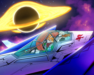 angry anthro arwing balls big_balls big_penis black_hole bodily_fluids clothed clothing cum cum_on_face duo ejaculation erection fur genital_fluids genitals hair huge_penis hyper hyper_genitalia hyper_penis male male/male penis pushing_penis_back space star tail tail_tuft tuft vehicle white_body white_fur dawmino nintendo star_fox alex_the_rubikang fox_mccloud canid canine fox kangaroo macropod mammal marsupial 5:4 absurd_res digital_media_(artwork) hi_res