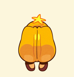 anus ass_clapping big_butt bouncing_butt brown_clothing brown_footwear brown_shoes butt clothing female footwear genitals glistening glistening_butt humanoid_genitalia humanoid_vulva not_furry pink_anus rear_view shoes solo thick_thighs twerking vulva wide_hips yellow_body yellow_butt yellow_vulva kardboardian mario_and_luigi_(series) mario_bros nintendo starlow star_sprite waddling_head 2025 2d_animation animated animated_gif digital_media_(artwork) frame_by_frame loop shaded short_playtime