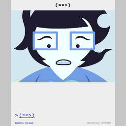 bdsm black_hair buckteeth clothed clothed_female clothing collar collar_tag comic_panel eyewear female glasses hair not_furry onesie pajamas petplay puppyplay roleplay short_hair solo teeth teleportation white_body ashleyorange epilepsy_warning homestuck ms_paint_adventures june_egbert human mammal 1:1 animated animated_comic comic hi_res trans_(lore) trans_woman_(lore)