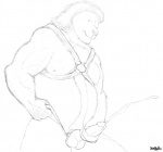 _gear balls bdsm belly belt body_hair bondage bound chubby cock_and_ball_torture cock_ring cum cumshot erection feline fur hairy harness lion lionerz male mammal musclegut nude orgasm penis solo
Rating: Explicit
Score: 5
User: lionerz
Date: January 12, 2014