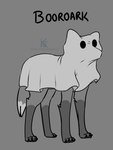 ambiguous_gender clothing costume feral grey_background halloween_costume holidays humor long_legs paws simple_background solo tail_down felisrandomis halloween canid canine mammal maned_wolf hi_res