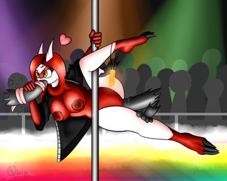 anthro anthrofied barefoot breasts claws cleavage clothed clothing disembodied_penis double_penetration erection faceless_character faceless_male feet female female_penetrated genitals group hair heart_symbol long_tongue male male/female male_penetrating male_penetrating_female nipples non-mammal_breasts non-mammal_nipples penetration penis pokemorph pole red_hair sex solo_focus toe_claws toes tongue vaginal vaginal_penetration vulva yellow_eyes conditional_dnp quin-nsfw mythology nintendo pokemon fan_character lewdtias dragon generation_3_pokemon latias legendary_pokemon mythological_creature mythological_scalie pokemon_(species) scalie 5:4 digital_media_(artwork) hi_res