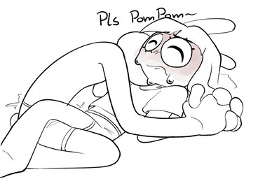 4_fingers anthro aroused begging blush bodily_fluids clothing dialogue duo eyes_closed female fingers flustered grinding hand_holding larger_male male motion_lines nervous nervous_sweat pajamas size_difference smaller_female sweat sweatdrop text frooppysdopys glitch_productions the_amazing_digital_circus jax_(tadc) pomni_(tadc) humanoid lagomorph leporid mammal rabbit english_text hi_res