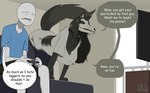 anthro bone breasts cleavage clothed clothing computer computer_mouse dialogue duo electronics female humor inside laptop male romantic romantic_couple skull skull_head speech_bubble text onlyhasart scp_foundation mal0 scp-1471-a human mammal absurd_res comic_sans english_text hi_res signature widescreen