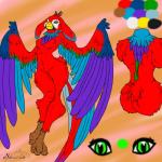 anthro beak blue_body blue_feathers feathered_wings feathers feet female green_body green_feathers multicolored_body multicolored_feathers purple_body purple_feathers red_body red_feathers simple_background solo talons toes wings shiarah european_mythology greek_mythology mythology ara_(genus) avian bird harpy hybrid lagomorph macaw mammal mythological_avian mythological_creature neotropical_parrot parrot scarlet_macaw skvader true_parrot 1:1 2015 digital_media_(artwork) hi_res watermark