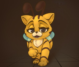 action_pose ambiguous_feral ambiguous_focus ambiguous_gender antennae_(anatomy) black_eyes brown_nose brown_stripes digitigrade duo feral floor front_view insect_wings looking_at_viewer narrowed_eyes neck_tuft open_mouth open_smile pose shadow sharp_teeth simple_background small_wings smile solo_focus stripes teeth tile tile_floor translucent translucent_wings tuft walking wings wolps mob_entertainment poppy_playtime cat-bee_(poppy_playtime) huggy_wuggy arthropod bee felid feline hybrid hymenopteran insect mammal monster wuggy_(poppy_playtime) 2024 full-length_portrait portrait female_(lore)