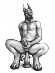 anal anal_masturbation anal_penetration animal_genitalia animal_penis anthro anus balls belly bodily_fluids butt canine_genitalia canine_penis cum dildo dildo_in_ass dildo_insertion dildo_sitting erection genital_fluids genitals knot knotted_dildo male masturbation navel nipples nude object_in_ass open_mouth penetration penis precum presenting sex_toy sex_toy_in_ass sex_toy_insertion simple_background smile solo toying_self anakuro canid canine canis domestic_dog great_dane mammal mastiff molosser 2012 digital_media_(artwork) greyscale monochrome sketch