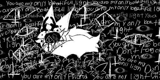 anthro antlers black_horn eyes_everywhere faceless horn long_tail male male/male solo tail trauma traumatized white_body voidlyvessel voidly_(voidlyvessel) deer mammal hi_res