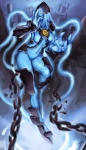 blue_body blue_skin chain crossgender female light not_furry solo penett league_of_legends riot_games tencent xerath_(lol) human mammal hi_res