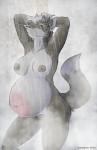 anthro baby_bump bathing belly big_belly biped black_hair breasts casual_nudity female hair nipples nude pregnant pregnant_anthro pregnant_female shower showering solo geckoguy123456789 karipup bridgett_(pregfur) canid canine canis mammal wolf 2018 hi_res