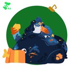 anthro belly big_belly big_cheeks blue_body blue_fur blue_hair chubby_cheeks dark_body dark_fur eating eyes_closed fur gift hair holidays male morbidly_obese morbidly_obese_anthro morbidly_obese_male navel nude obese obese_anthro obese_male orange_pawpads ornament overweight overweight_anthro overweight_male pawpads sitting solo star the-netwayman_(artist) christmas kwess felid leopard mammal pantherine 1:1 2022 lineless