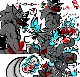 anthro ball_slap black_body bodily_fluids breasts bright cervical_penetration cervix coiled_tail cum cum_in_uterus cum_in_vagina cum_inside cum_request duo female genital_fluids genitals heart_symbol insemination_request internal internal_vaginal knot knotted_penis knotting licking machine male male/female moan o_o oral penetration penile penis penis_fluid penis_lick saliva saliva_on_penis sex slap slapping_vulva slurping tail tongue tongue_out uterus vaginal vaginal_penetration roder_vasquez deltarune undertale_(series) 96_(roder_vasquez) tasque_manager darkner protogen robot