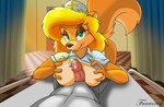 abs amy_squirrel anthro bed blonde_hair bodily_fluids bottomless breast_play breasts clothed clothed_sex clothing cum cum_on_breasts duo erection faceless_character faceless_male featureless_breasts female female_focus first_person_view fur fureverick furniture genital_fluids genitals green_eyes hair hospital_room husband_and_wife looking_at_viewer male male/female mammal married_couple navel nurse nurse_clothing nurse_uniform penis rodent sabrina_online sciurid sex shirt signature smile solo_focus thomas_woolfe titfuck topwear tree_squirrel uniform