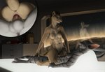 anthro anthro_on_anthro anthro_penetrated anthro_penetrating anthro_penetrating_anthro anus areola balls breasts butt cowgirl_position cutaway detailed_background duo erection female female_on_top female_penetrated from_front_position fur genitals grey_body grey_fur humanoid_genitalia humanoid_penis light male male/female male_penetrating male_penetrating_female muscular muscular_female navel nipples nude on_bottom on_top penetration penile penile_penetration penis penis_in_pussy pink_areola pink_nipples pussy reclining sex star straddling striped_body striped_fur stripes tail tail_anus tan_body tan_fur vaginal vaginal_penetration window ipoke tankana alien felid feline mammal si'itiae 2021 hi_res lighting shaded