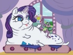 blue_eyes cutie_mark dragon equine female feral friendship_is_magic gem green_eyes hair horn horse inside jabba_the_hutt male morbidly_obese my_little_pony overweight parody pony purple_hair rarity_(mlp) sn00glez spike_(mlp) unicorn
Rating: Safe
Score: 4
User: Kholchev
Date: September 22, 2012