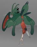 antennae_(anatomy) anthro anus arthropod_abdomen big_butt big_penis bodily_fluids butt cum erection genital_fluids genitals green_body herm huge_penis intersex intravaginal_penis long_penis open_mouth orgasm penis pussy red_eyes sex_toy simple_background solo tail_anus text thick_penis thick_thighs tongue vaginal_fluids vibrator y_anus cyber_d1e pamela_(cyber_d1e) arthropod insect mantis absurd_res hi_res