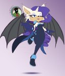 anthro bat_wings blue_eyes breasts cape clothing fangs female fur fusion gloves handwear horn medium_breasts membrane_(anatomy) membranous_wings one_eye_closed solo strapless_unitard teeth white_body white_fur wings wink walas21 friendship_is_magic hasbro my_little_pony mythology sega sonic_the_hedgehog_(series) rarity_(mlp) rouge_the_bat bat bat_pony equid equine hybrid mammal mythological_creature mythological_equine unicorn absurd_res crossover hi_res