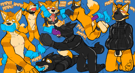 bdsm bondage bound captured gag gagged male submissive submissive_male absurd_res hi_res sketch_page