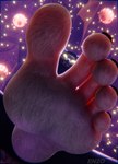 5_toes anthro feet first_person_view foot_fetish foot_focus foot_play humanoid_feet looking_at_viewer looking_down looking_down_at_viewer low-angle_view male nails plantigrade soles solo toenails toes underfoot bigdogenzo epic_games fortnite nyanja_(fortnite) hi_res