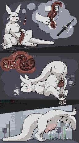 3_fingers 3_toes 6_nipples against_surface against_wall anus aroused autopenetration belly belly_nipples big_belly big_tail black_eyes black_nose blush bodily_fluids breasts cervix cum cum_in_own_uterus cum_in_own_vagina cum_in_self cum_in_uterus cum_in_vagina cum_inside directional_arrow ejaculation fallopian_tubes feet feral fingers genital_fluids genitals grey_pawpads herm herm_feral impregnation internal internal_vaginal intersex intersex_feral looking_pleasured lying maleherm maleherm_feral masturbation melee_weapon multi_nipple nipples on_front ovaries pawpads paws penetration penile penile_penetration penis penis_in_own_vagina penis_in_vagina pink_nipples polearm pregnant pregnant_feral pregnant_herm pregnant_intersex pregnant_maleherm pussy_juice_on_own_penis question_mark sackless scientific_instrument self_impregnation sitting slightly_chubby slightly_chubby_intersex slightly_chubby_maleherm soles solo spear spread_legs spreading sweat tail tapering_penis teats thermometer thought_bubble toes uterus vaginal vaginal_canal vaginal_fluids vaginal_penetration vulva weapon white_body mustard_(welcometothevoid) rain_world videocult survivor_(rain_world) slugcat 2023 comic dated digital_media_(artwork) hi_res pixel_(artwork)