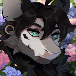 ambiguous_gender anthro black_hair blue_eyes blue_flower ear_piercing flower fur gauged_ear glistening glistening_eyes grey_body grey_fur hair mouth_closed piercing pink_flower plant pupils short_hair solo white_body white_fur white_pupils corzh77 mythology dragon furred_dragon furred_scalie mythological_creature mythological_scalie scalie 1:1 hi_res