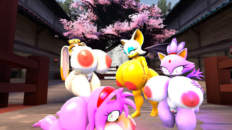 anthro areola big_breasts big_butt breasts butt erect_nipples female genitals group huge_breasts huge_butt hyper nipples nude vulva darksorm kabalmystic_(modeler) sega sonic_the_hedgehog_(series) team_fortress_2 valve valve_corporation amy_rose blaze_the_cat rouge_the_bat vanilla_the_rabbit bat domestic_cat eulipotyphlan felid feline felis hedgehog lagomorph leporid mammal rabbit 16:9 2016 3d_(artwork) digital_media_(artwork) hi_res widescreen