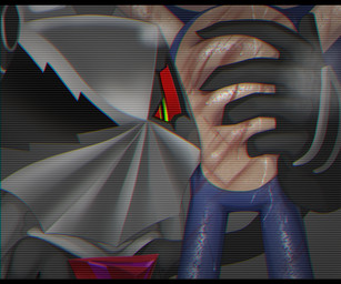 anthro belly belly_grab belly_squish black_bars black_body black_fur blue_body blue_fur camera_view clothing duo fur gloves handwear male mask scratches squish torture wounded kalk427 sega sonic_forces sonic_the_hedgehog_(series) infinite_(sonic) sonic_the_hedgehog canid canine canis eulipotyphlan hedgehog jackal mammal 6:5 letterbox