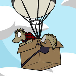 anthro balloon box clothed clothing cloud container day eye_patch eyewear flannel in_box in_container inflatable male outside sky solo trout_(artist) lizard_(trout) lizard reptile scalie 1:1 2016 aliasing digital_media_(artwork)