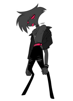 4_arms alternative_fashion collar male multi_arm multi_eye multi_limb piercing punk solo spiked_collar spikes tongue tongue_piercing enaic31 hazbin_hotel hellaverse arackniss_(hazbin_hotel) arachnid arthropod demon humanoid spider absurd_res hi_res