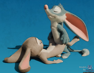 anthro big_ears blue_background blue_body blue_fur countershading duo eyes_closed female fur genitals grey_body grey_fur long_ears lying male male/female on_back penetration penile penile_penetration penis pink_nose pink_penis sex simple_background smile spread_legs spreading standing text whiskers rasterraccoon bilby_(dreamworks) disney larrikins zootopia judy_hopps perry_(bilby) bandicoot bilby european_rabbit lagomorph leporid mammal marsupial oryctolagus rabbit 3d_(artwork) absurd_res blender_(artwork) crossover digital_media_(artwork) english_text hi_res watermark