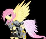 armor blue_eyes cutie_mark feathered_wings feathers female feral hair pink_hair simple_background solo transparent_background wings yellow_body yellow_feathers unknown_artist final_fantasy final_fantasy_xiii friendship_is_magic hasbro my_little_pony mythology square_enix claire_farron fluttershy_(mlp) equid equine mammal mythological_creature mythological_equine pegasus alpha_channel crossover hi_res