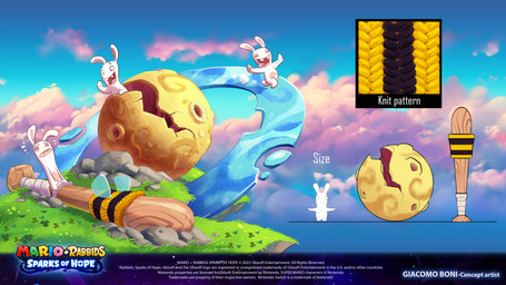 ambiguous_anthro ambiguous_gender anthro ball baseball_bat bat_(object) bent_arm black_eyebrows black_eyes blue_sky bodily_fluids buckteeth cloud copyright_symbol day detailed_background eyebrows eyes_closed featureless_legs fur grass group hand_pawpads light long_ears male male_anthro mitten_hands noseless nude_ambiguous nude_anthro nude_male outside pawpads pink_tongue plant pulling_object rock running sky straight_arms straining sweat sweatdrop symbol tan_body tan_inner_ear tan_pawpads tan_skin teeth text thin_eyebrows title tongue tongue_out toony trio white_body white_fur year giacomo_boni mario_plus_rabbids_sparks_of_hope raving_rabbids rayman_(series) ubisoft lagomorph mammal rabbid 16:9 2023 4k absurd_res adobe_photoshop_(artwork) artist_name colored detailed digital_drawing_(artwork) digital_media_(artwork) english_description english_text hi_res lighting official_art procreate_(artwork) shaded widescreen