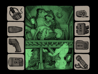 anal anal_penetration anthro balls clothed clothing cross_section duo emf_reader erection fur genitals group looking_down male male/male male_penetrated male_penetrating male_penetrating_male muscular muscular_male night_vision nude oral oral_penetration partially_clothed penetration penile penis sex sitting stuckage tail tools topwear trio momamo ghost hare lagomorph leporid mammal murid murine procyonid raccoon rat rodent spirit 2025 4:3 hi_res traditional_media_(artwork)