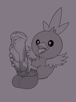 animal_genitalia animal_penis balls big_balls big_penis equine_genitalia equine_penis genitals huge_balls huge_penis hyper hyper_balls hyper_genitalia hyper_penis male mismatched_genitalia mismatched_penis penis solo tongue vein veiny_penis conditional_dnp vanzard nintendo pokemon generation_3_pokemon pokemon_(species) torchic absurd_res hi_res