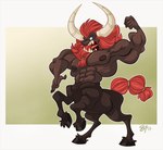 5_fingers abs biceps fingers hooves horn male muscular muscular_male muscular_taur open_mouth pecs quadruped solo tail 87octane cc-by-nc-nd creative_commons nintendo the_legend_of_zelda lynel taur