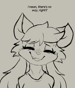 anthro blush blush_lines bodily_fluids clothed clothed_anthro clothed_female clothing crop_top eyelashes eyes_closed fangs female fully_clothed fully_clothed_anthro fully_clothed_female long_eyelashes pigtails shirt solo sweat tear_trough teeth text thought thoughts topwear tuft twintails_(hairstyle) muhny chloe_(muhny) domestic_cat felid feline felis mammal english_text sketch