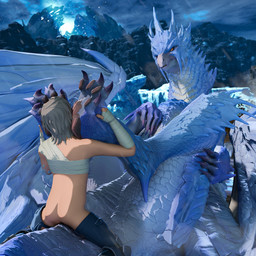 ambiguous_gender bandage bestiality blue_body blue_scales blurred_background boots butt claws clothing curling_toes detailed_background duo feet feral foot_fetish foot_grab foot_on_face foot_play footwear grey_hair hair half_naked hand_on_leg hand_on_thigh hindpaw holding_both_legs horn human_on_feral interspecies larger_ambiguous larger_feral legs_up light_body light_skin looking_at_another looking_at_partner lying male male/ambiguous male_human male_on_feral male_on_top male_penetrating mount/rider_relations mountain obscured_penetration on_back on_top open_mouth outside pawpads paws penetration penile pubic_boot pupils scales sex sharp_teeth shoes sitting sitting_on_another sitting_on_tail size_difference slit_pupils smaller_human smaller_male spreading tail teeth thick_thighs toe_claws white_body white_scales wings yellow_eyes ivorylagiacrus capcom monster_hunter monster_hunter_stories monster_hunter_stories_3:_twisted_reflection simon_(monster_hunter_stories) elder_dragon human mammal scalie velkhana 1:1 2026 3d_(artwork) absurd_res blender_(artwork) blender_cycles_(artwork) digital_media_(artwork) hi_res