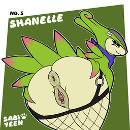 animal_genitalia animal_vulva anus big_butt butt clothed clothing equine_genitalia equine_vulva female feral flower footwear genitals green_body kerchief looking_at_viewer makeup nude plant pokemorph presenting puffy_anus red_eyes simple_background smile socks solo tan_body vaginal vulva woofington_gator nintendo pokemon shanelle_(woofington_gator) equid equine generation_5_pokemon legendary_pokemon mammal pokemon_(species) virizion 1:1 digital_media_(artwork) hi_res