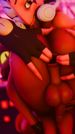 anthro anus butt butt_grab duo exhibitionism hand_on_butt male male/male public shocked spread_anus spreading nocturnalfuzz hellaverse helluva_boss blitzo_(helluva_boss) moxxie_(helluva_boss) imp 3d_(artwork) 9:16 absurd_res digital_media_(artwork) hi_res