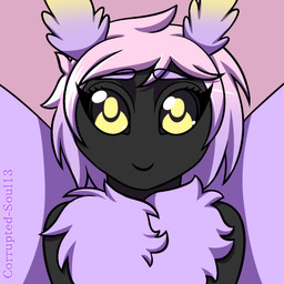 5_fingers ambiguous_gender antennae_(anatomy) anthro black_sclera blowing_kiss fingers hair looking_at_viewer neck_tuft nude one_eye_closed pink_hair short_hair simple_background smile solo spread_wings toony tuft wings wink yellow_eyes corrupted-soul13 kai_(mothiikai) arthropod insect lepidopteran moth 1:1 2020 animated digital_media_(artwork) loop