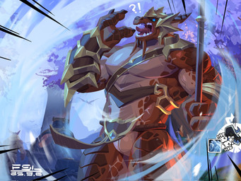animal_genitalia anthro armor clothed clothing genital_slit genitals horn male muscular muscular_anthro muscular_male partially_clothed scales fansl blizzard_entertainment european_mythology mythology warcraft dragon drakonid mythological_creature mythological_scalie scalie western_dragon 4:3 hi_res