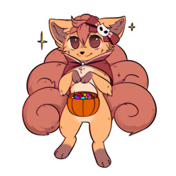 brown_body brown_eyes brown_fur brown_hair cheek_tuft closed_smile facial_tuft featureless_crotch female feral front_view fur glistening glistening_eyes hair leg_markings markings mouth_closed multi_tail multicolored_tail orange_body orange_fur semi-anthro simple_background smile socks_(marking) solo sparkles standing sweets tail tan_body tan_fur tuft unsigned white_background bloominglynx nintendo pokemon generation_1_pokemon pokemon_(species) vulpix 1:1 2022 full-length_portrait hi_res portrait