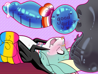 animal_genitalia animal_penis balls big_balls black_body black_fur black_scales blue_penis bodily_fluids bow_ribbon bridge_piercing canine_genitalia canine_penis collar cum cum_drool drooling duo ear_piercing ear_scar eyebrow_piercing facial_piercing female feral fur furry_balls genital_fluids genitals good_girl graded_penis green_body green_scales huge_balls intersex intersex/female intersex/male knot knotted_penis lesbian_pride_colors lgbt_pride long_ears male nose_piercing nose_ring pansexual_pride_colors penis piercing pride_colors ring_piercing saliva scales scar sheath text text_on_penis transgender_pride_colors justiceposting nintendo pokemon lihua_(omnibat) umber_(that_cursed_bre) eeveelution generation_2_pokemon generation_5_pokemon pokemon_(species) serperior umbreon hi_res trans_(lore) trans_woman_(lore)