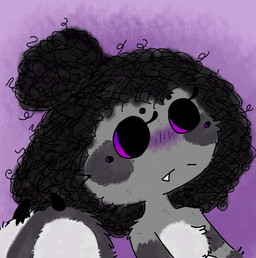black_body black_fur black_hair blush cute_fangs fangs fur grey_body grey_fur hair male messy_hair multi_eye purple_eyes simple_background teeth white_body white_fur sosu-the-blue-wolf velley_(beastbeans) arachnid arthropod spider colored digital_drawing_(artwork) digital_media_(artwork) hi_res