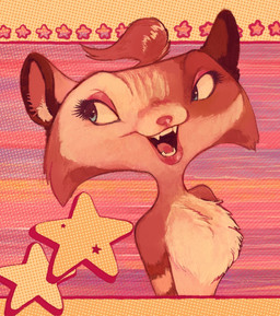 abstract_background anthro blue_eyes cheek_tuft chest_tuft eyelashes eyeshadow facial_tuft fangs female fur head_tuft inner_ear_fluff lips looking_aside makeup orange_body orange_fur pink_background pink_nose simple_background smile solo teeth tongue tuft lanolin04 barnyard_(series) nickelodeon background_character tambourine_cat unnamed_character felid feline mammal hi_res portrait