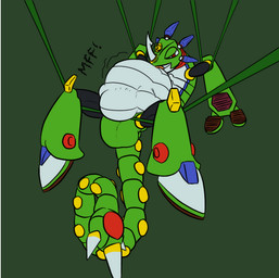 abdominal_bulge anthro belly bulge casual_vore clothed clothing curled_up death detailed_bulge digested digestion duo fatal fatal_vore flaunting grin implied_fatal machine male male/male muffled muffled_screaming oral_vore plant presenting reclining same_size_vore skimpy smile soft_vore speedo spread_legs spreading squirming struggling struggling_prey swimwear tight_belly tight_clothing tight_underwear underwear vines vore conditional_dnp samagthrav2 capcom mega_man_(series) mega_man_(character) sting_chameleon human mammal